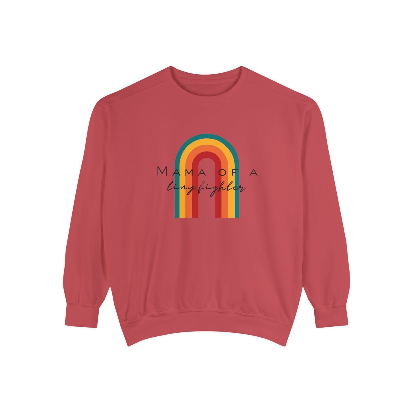 Mama Of A Tiny Fighter Crewneck Sweatshirt