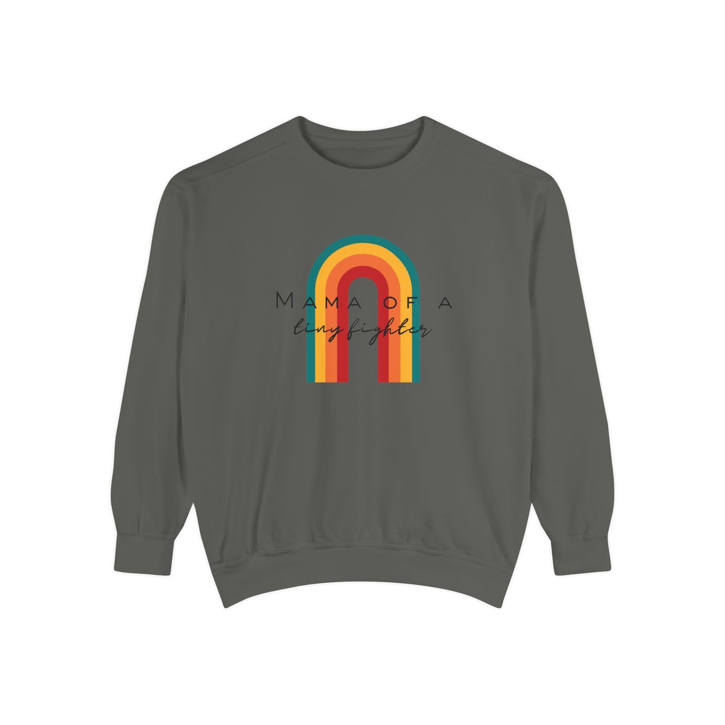 Mama Of A Tiny Fighter Crewneck Sweatshirt