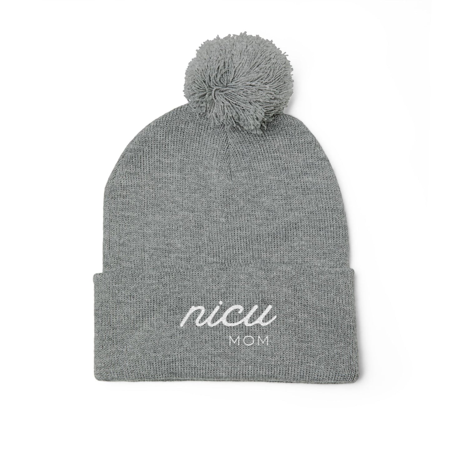 NICU Mom Pom-Pom Beanie
