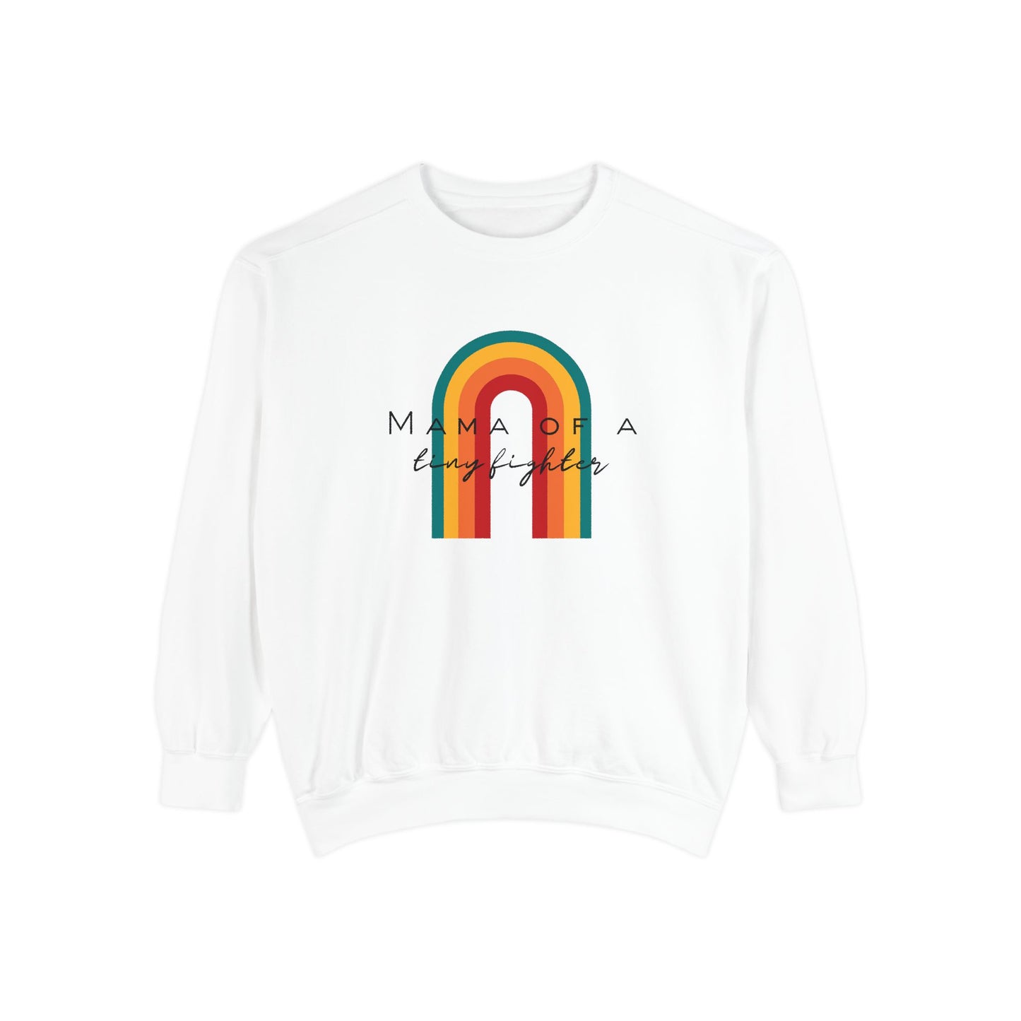 Mama Of A Tiny Fighter Crewneck Sweatshirt